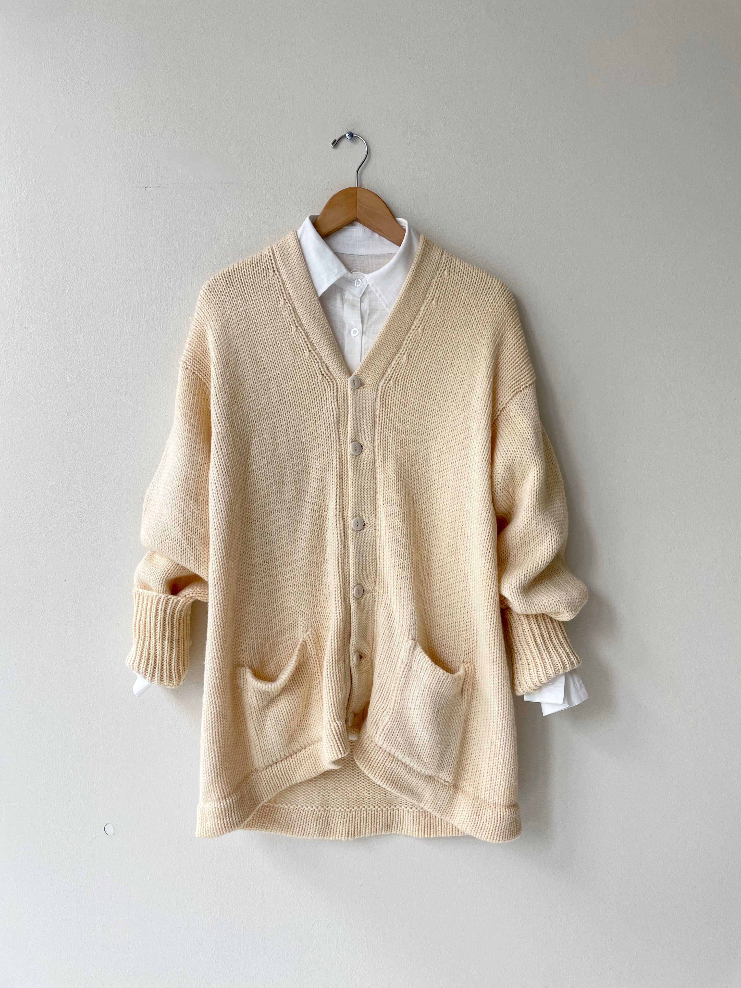 1930s Worseted Wool Cardigan