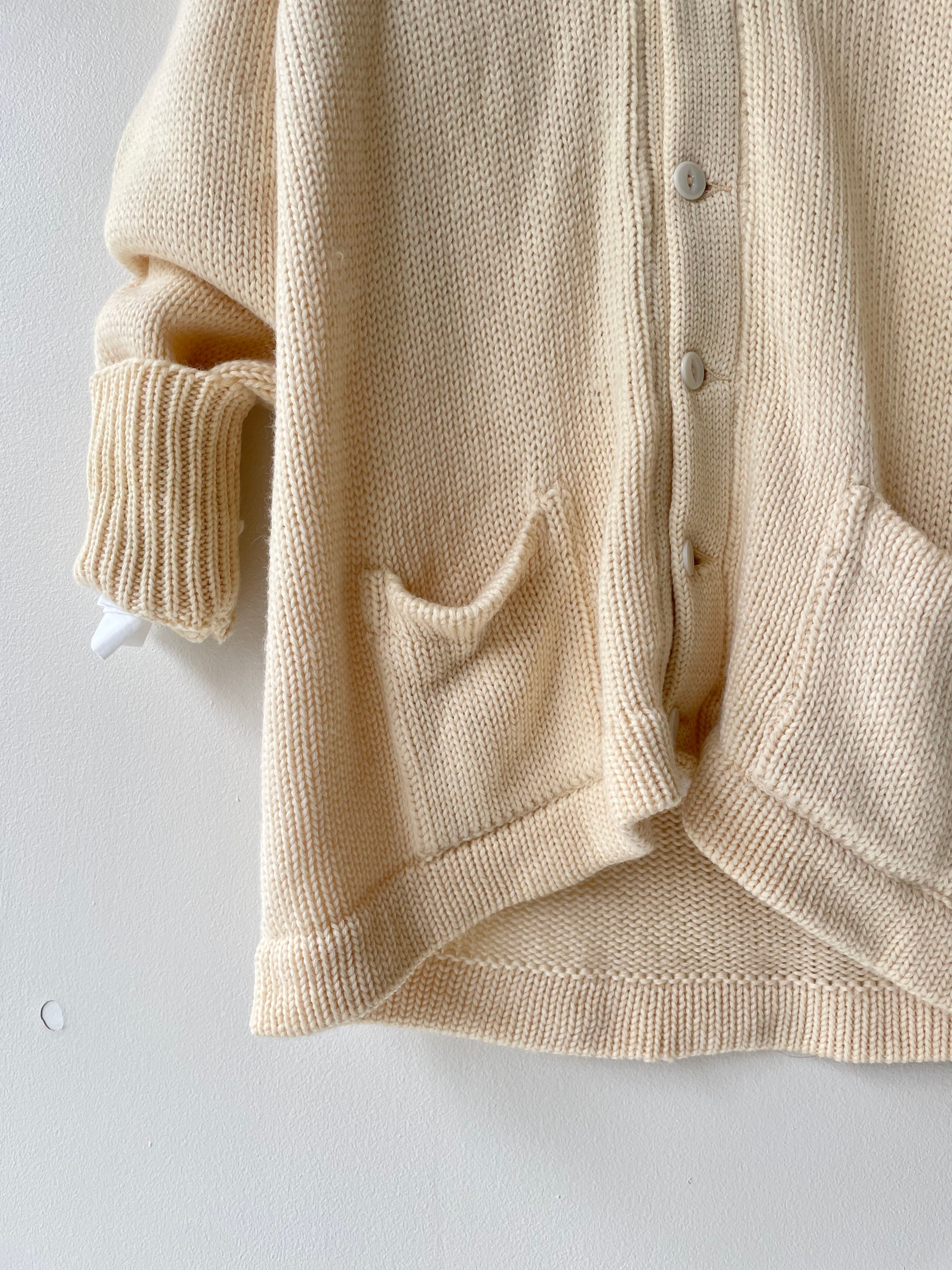 1930s Worseted Wool Cardigan