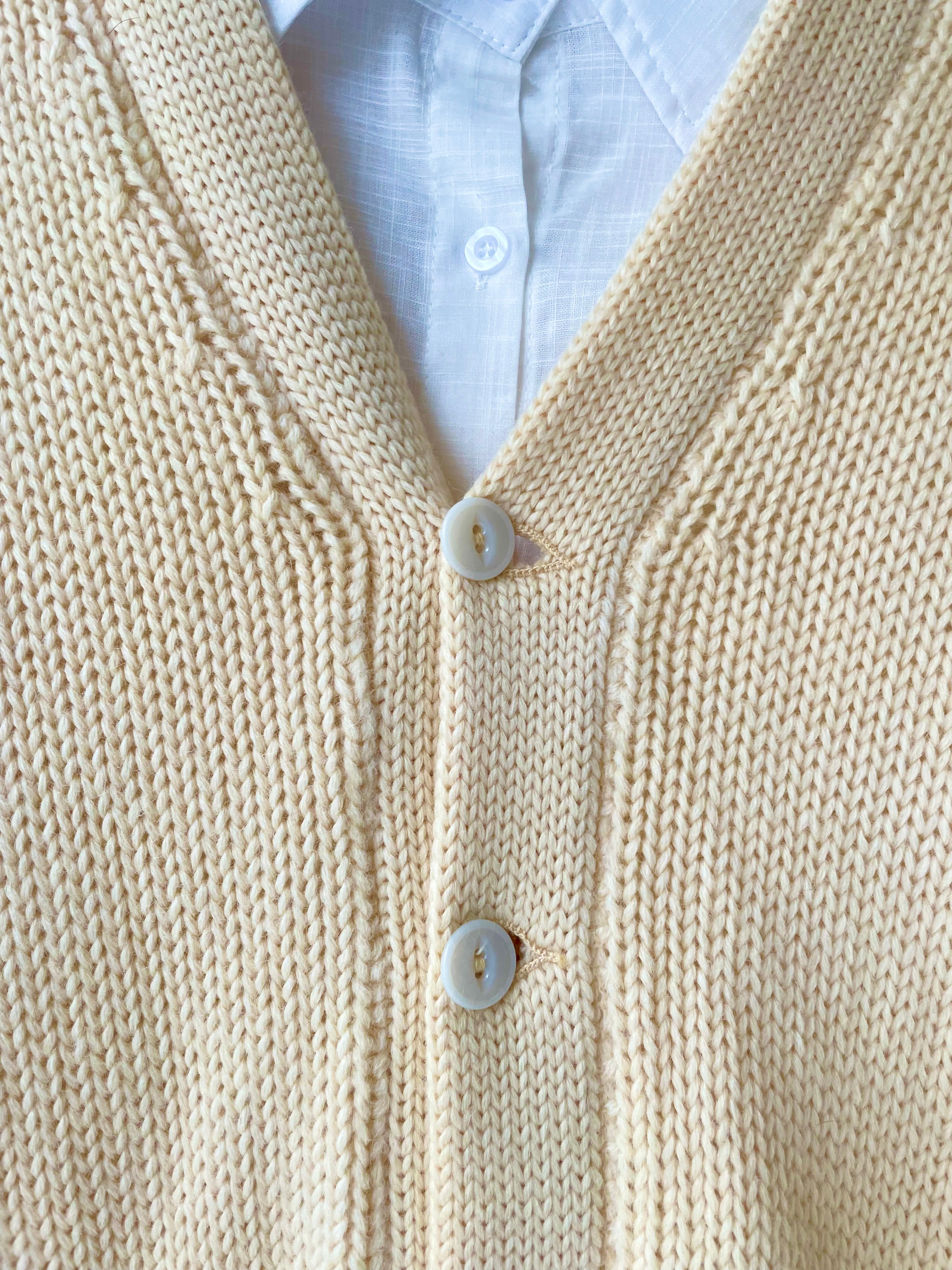 1930s Worseted Wool Cardigan