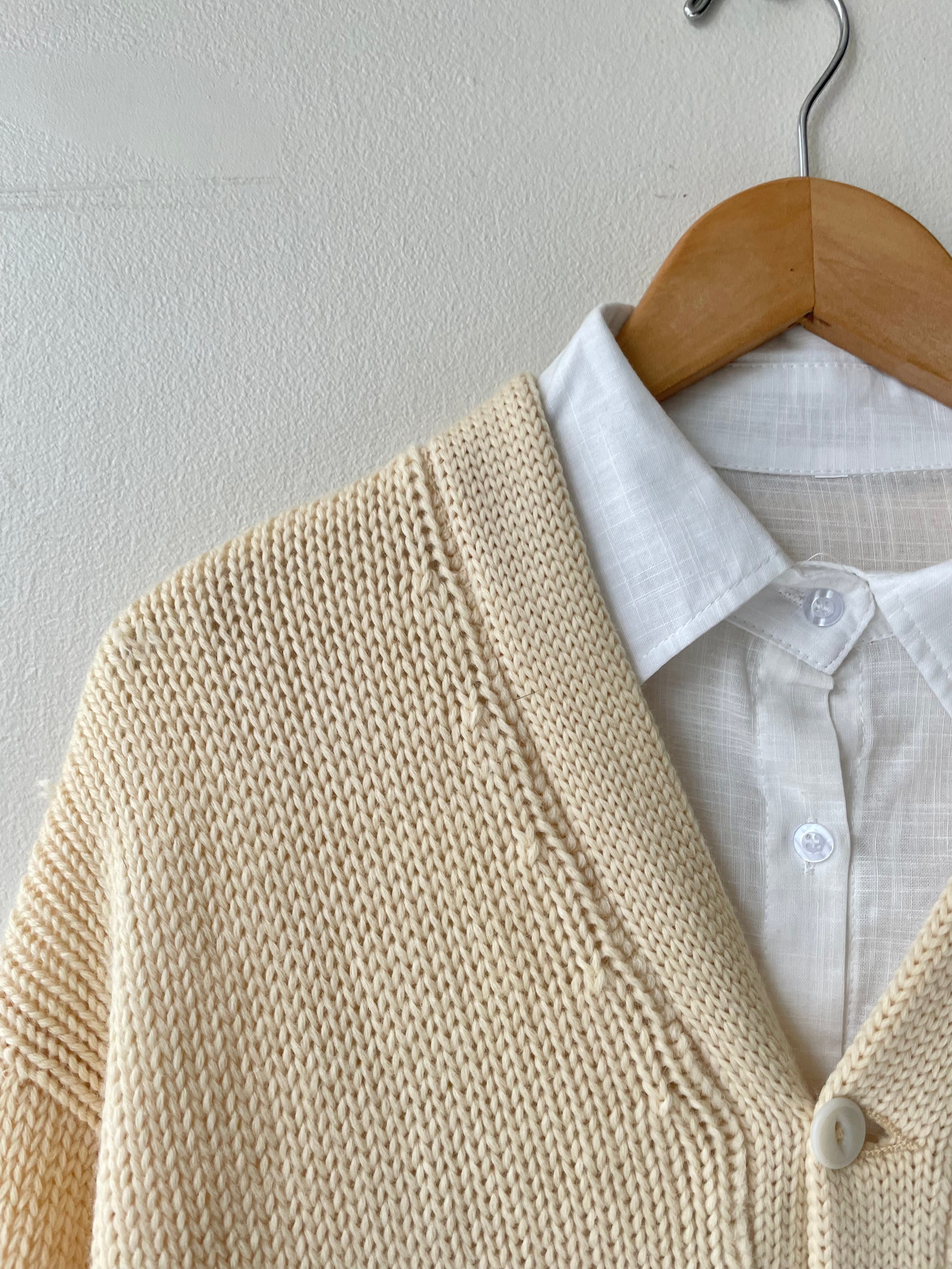 1930s Worseted Wool Cardigan