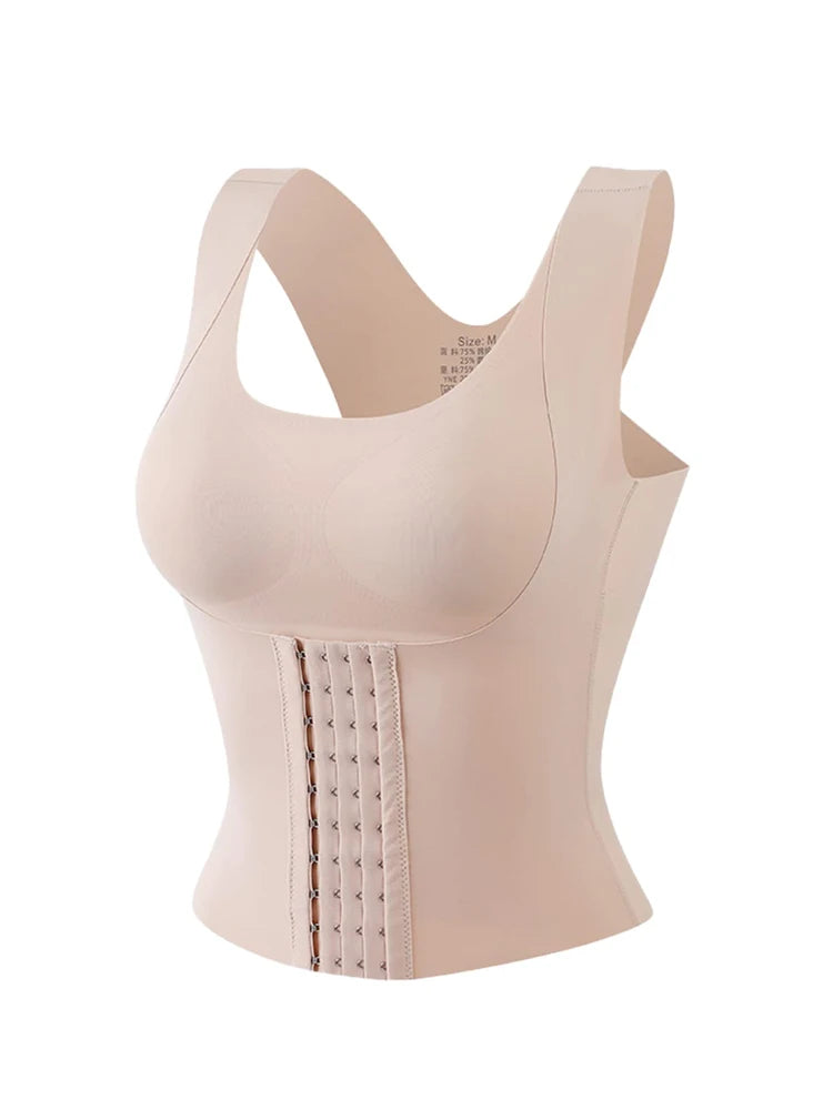 3-in-1 Waist Buttoned Bra Shapewear Seamless Shapewear Daily