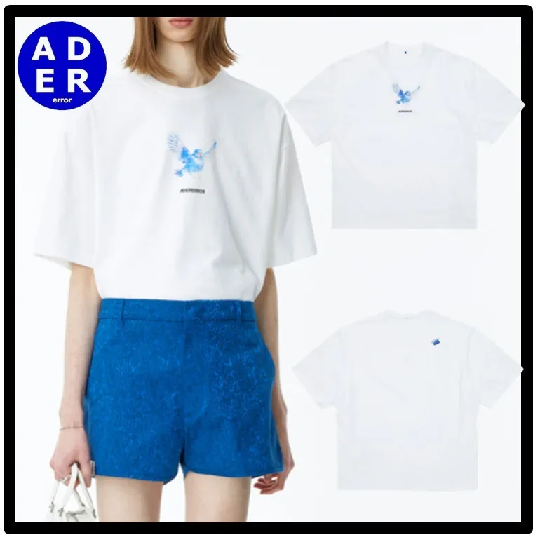 ADERERROR  |Unisex Street Style Short Sleeves Logo T-Shirts