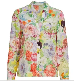 Alice+Olivia  |Flower Patterns Casual Style Long Sleeves Shirts & Blouses