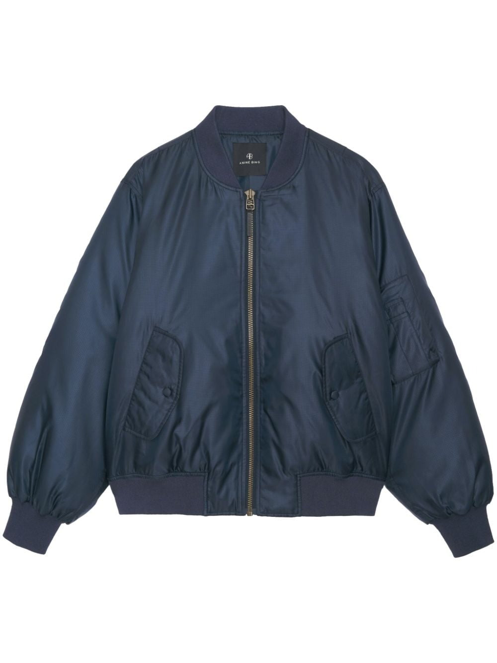 Anine Bing Leon Bomber in Midnight Navy