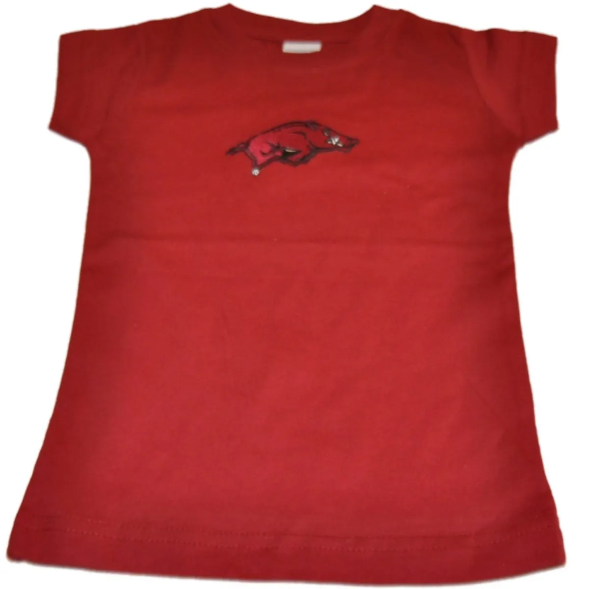 Arkansas Razorbacks TFA Toddler Girls Crimson Long Length Cotton T-Shirt