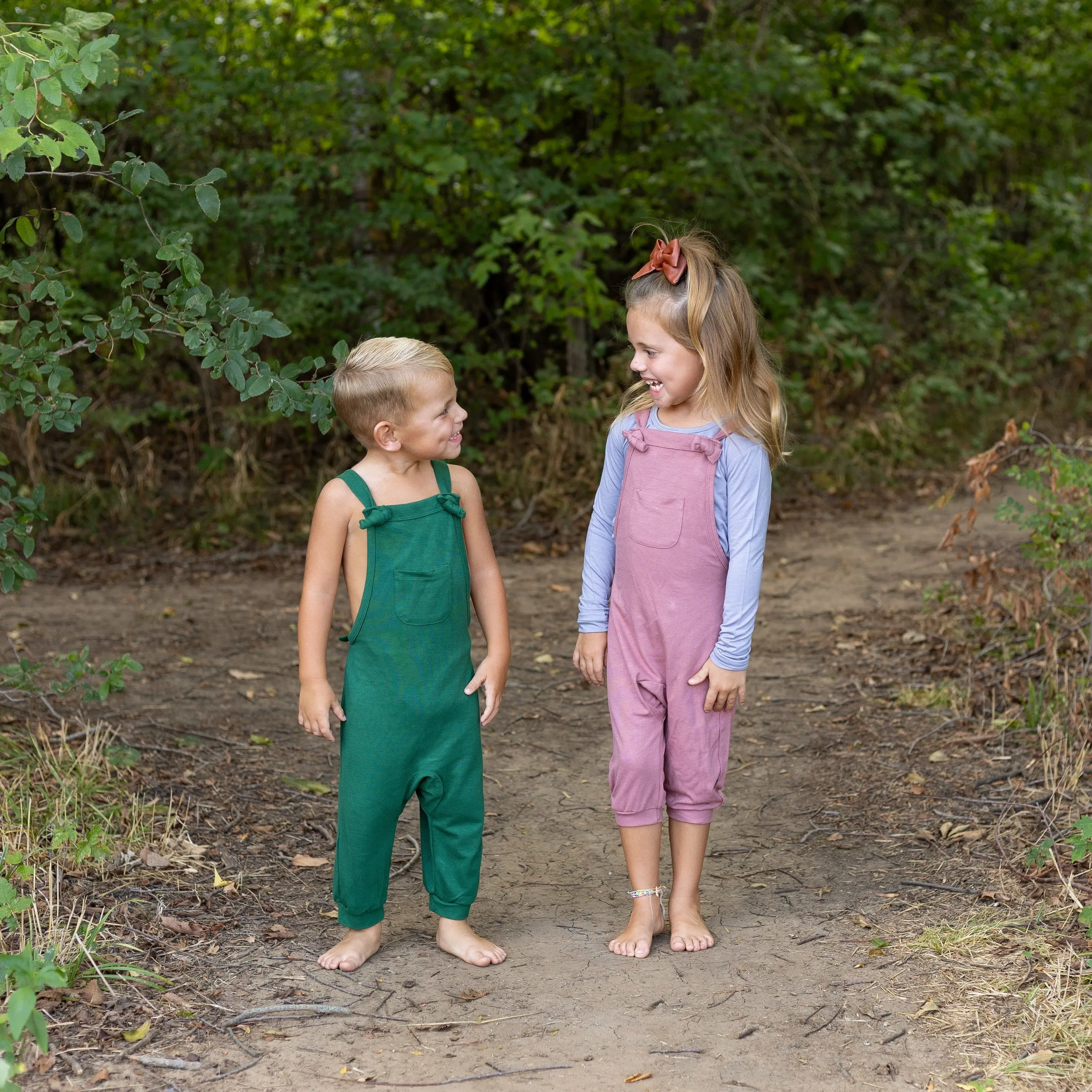 Bamboo Jersey Overall in Dusty Rose