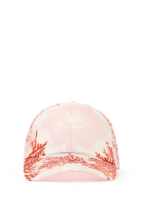 baroque sea baseball cap hat 1012752 1A11590 DUSTY ROSE+CORAL+BONE