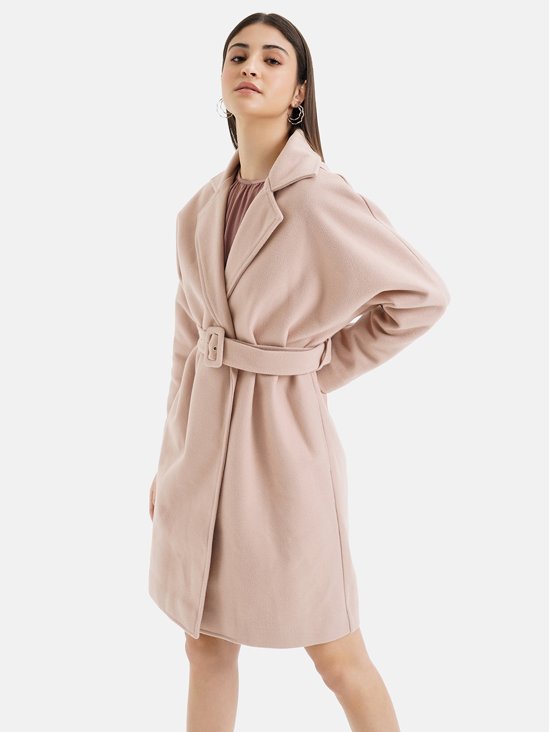 Batwing Sleeved Overcoat