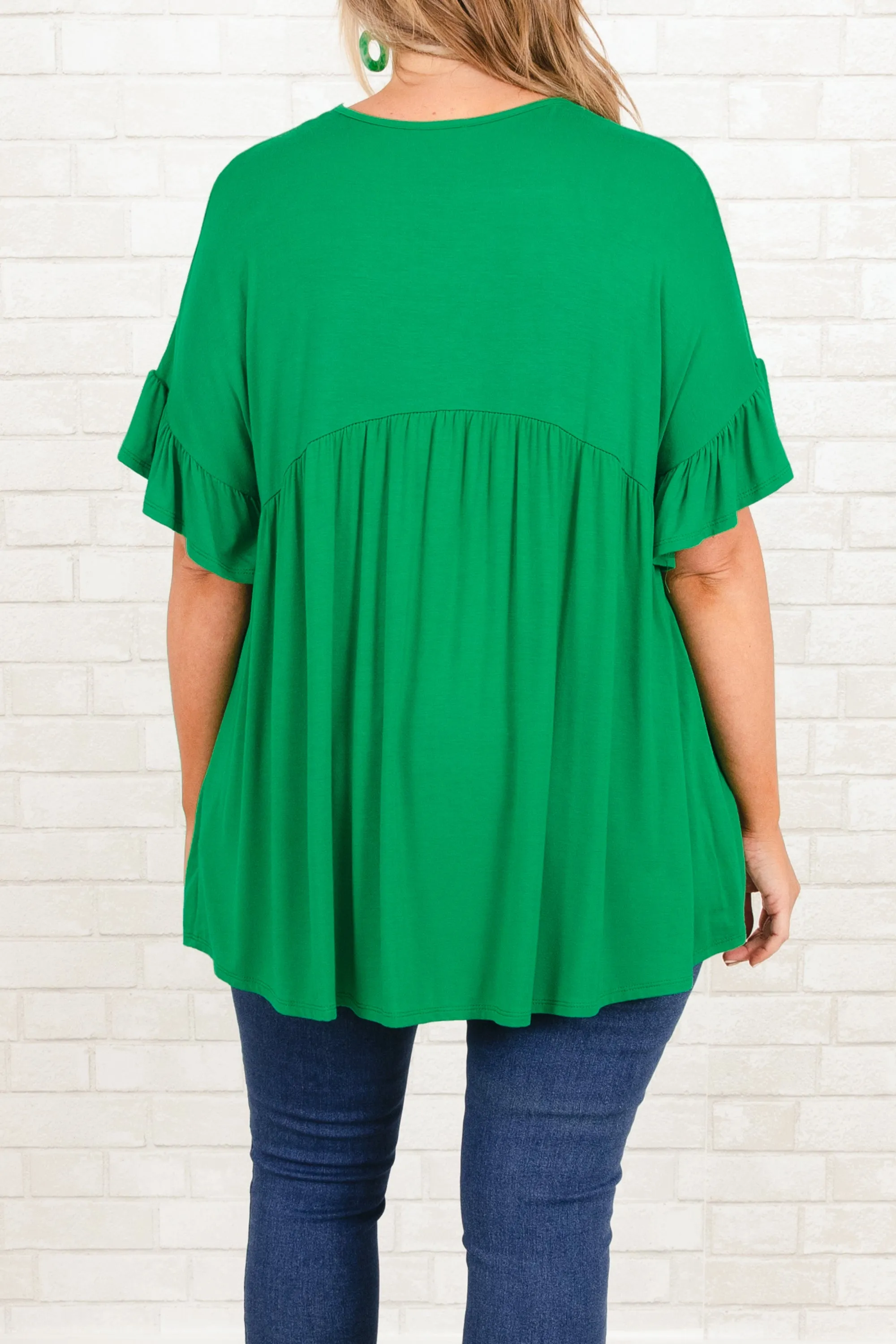 Bittersweet Beginnings Top, Kelly Green