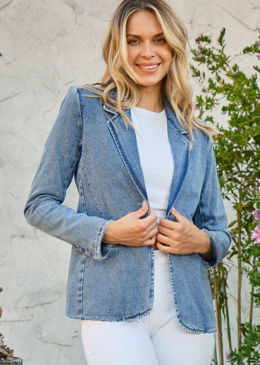 Blue Denim Blazer