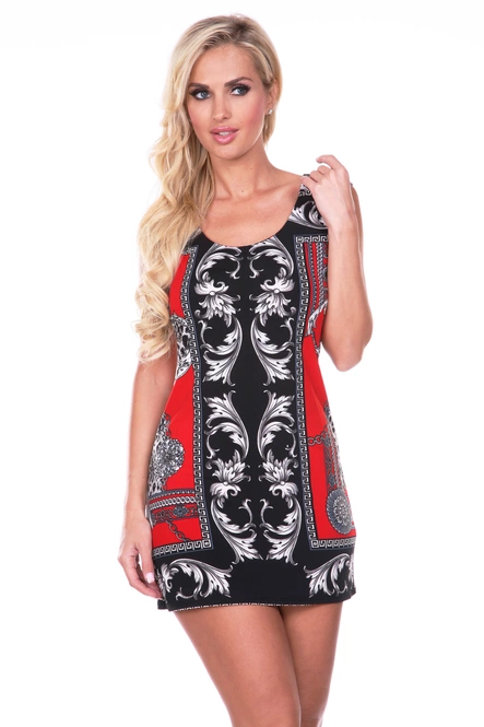 Boho Women's Sheath Mini Dress