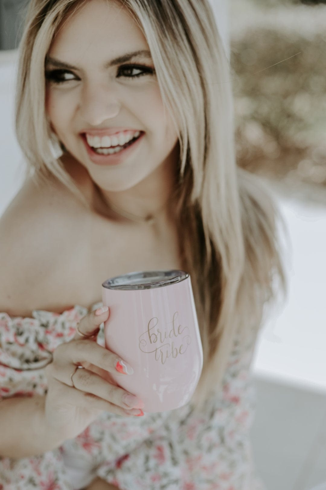 Bride Tribe Pink Wine Tumbler