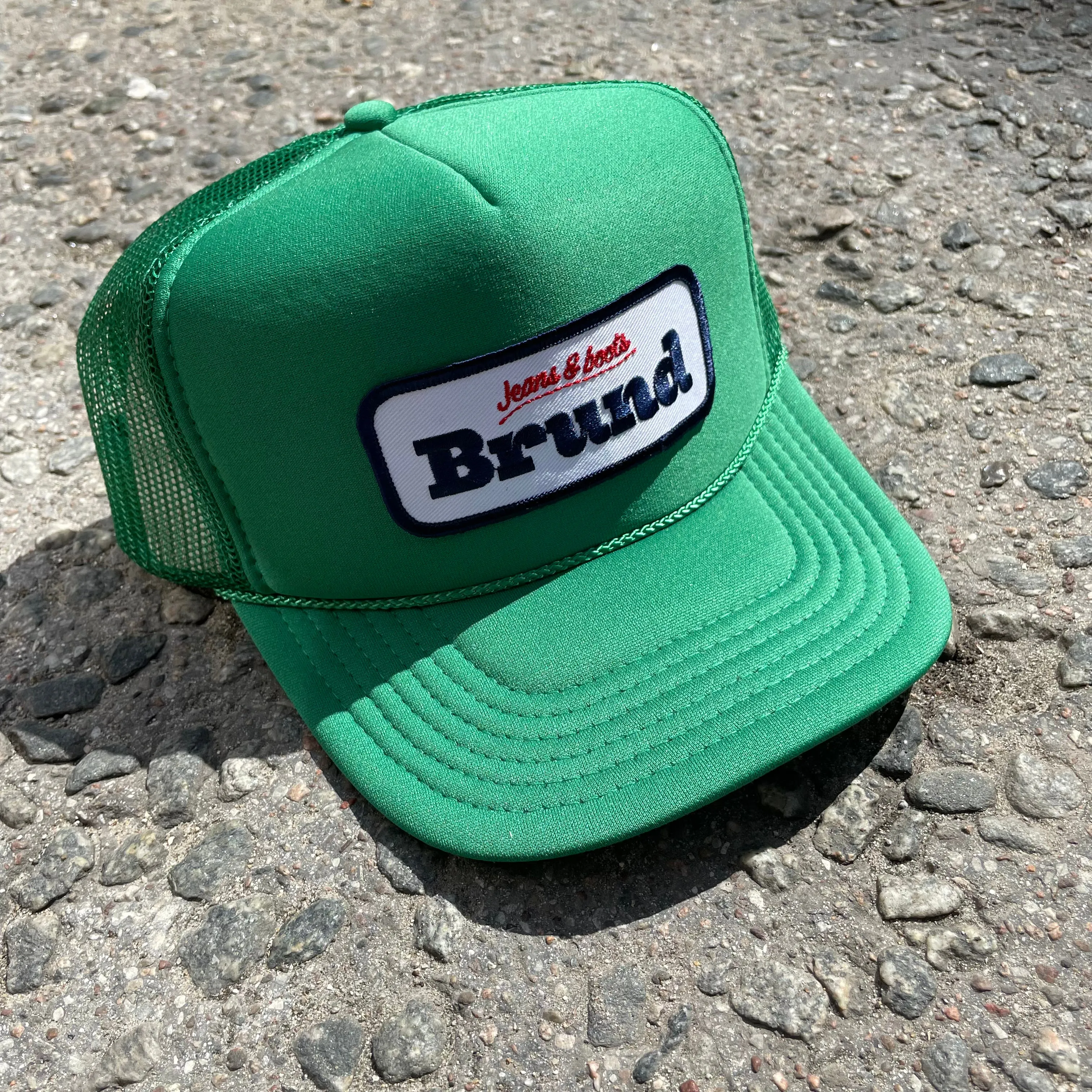 Brund - Logo Mesh Cap KELLY GREEN