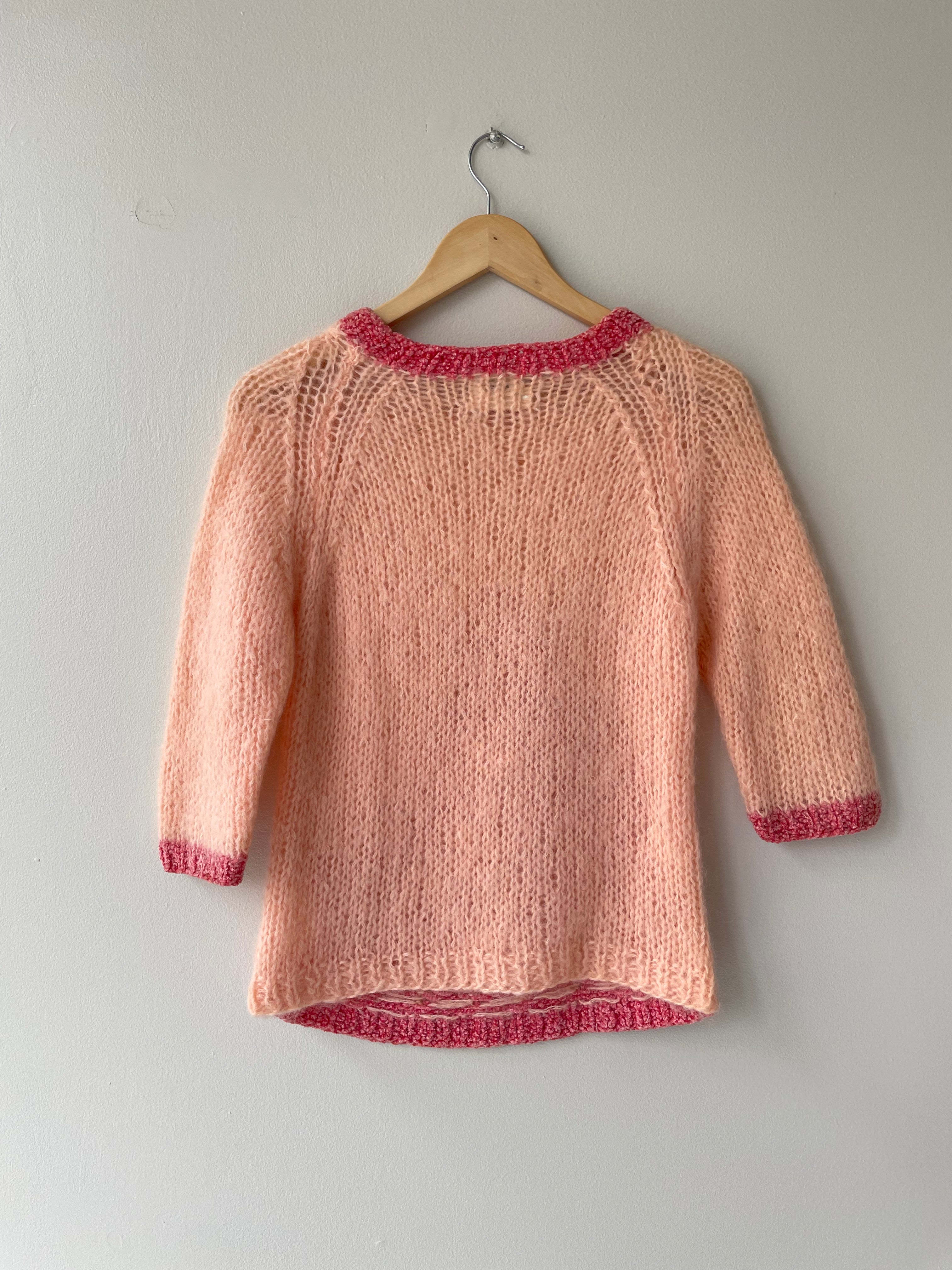 Bubble Gum Mohair Sweater