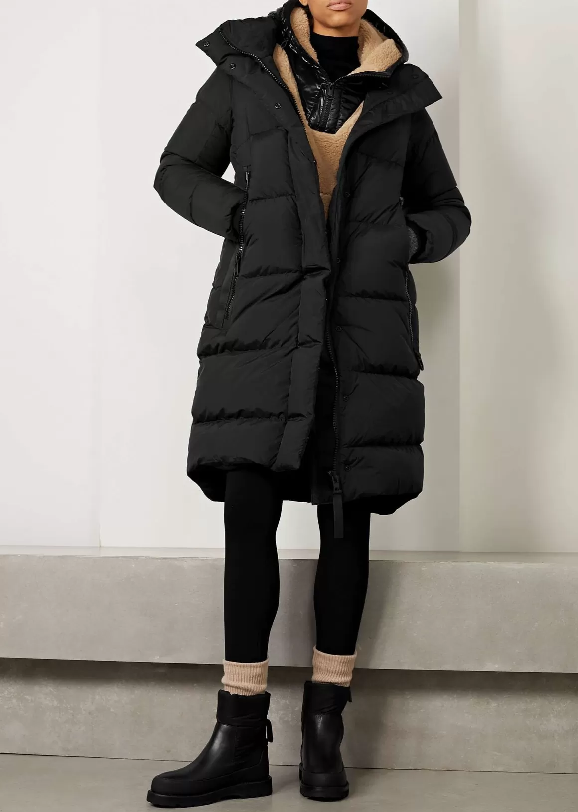 BYWARD HOODED GROSGRAIN-TRIMMED QUILTED SHELL DOWN PARKA - BLACK