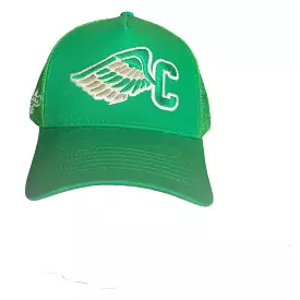 C Wing Premium Trucker  Kelly Green . White