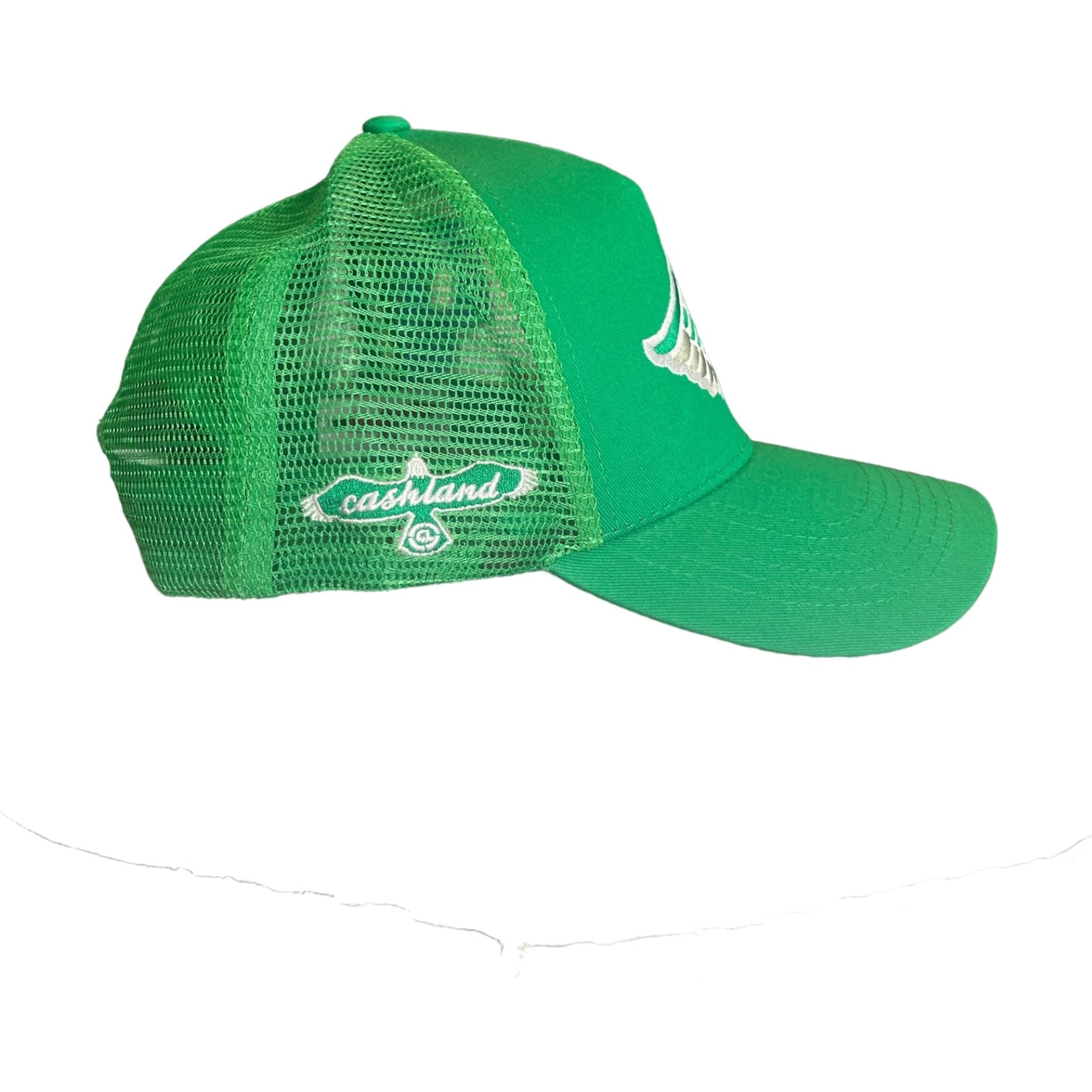 C Wing Premium Trucker  Kelly Green . White