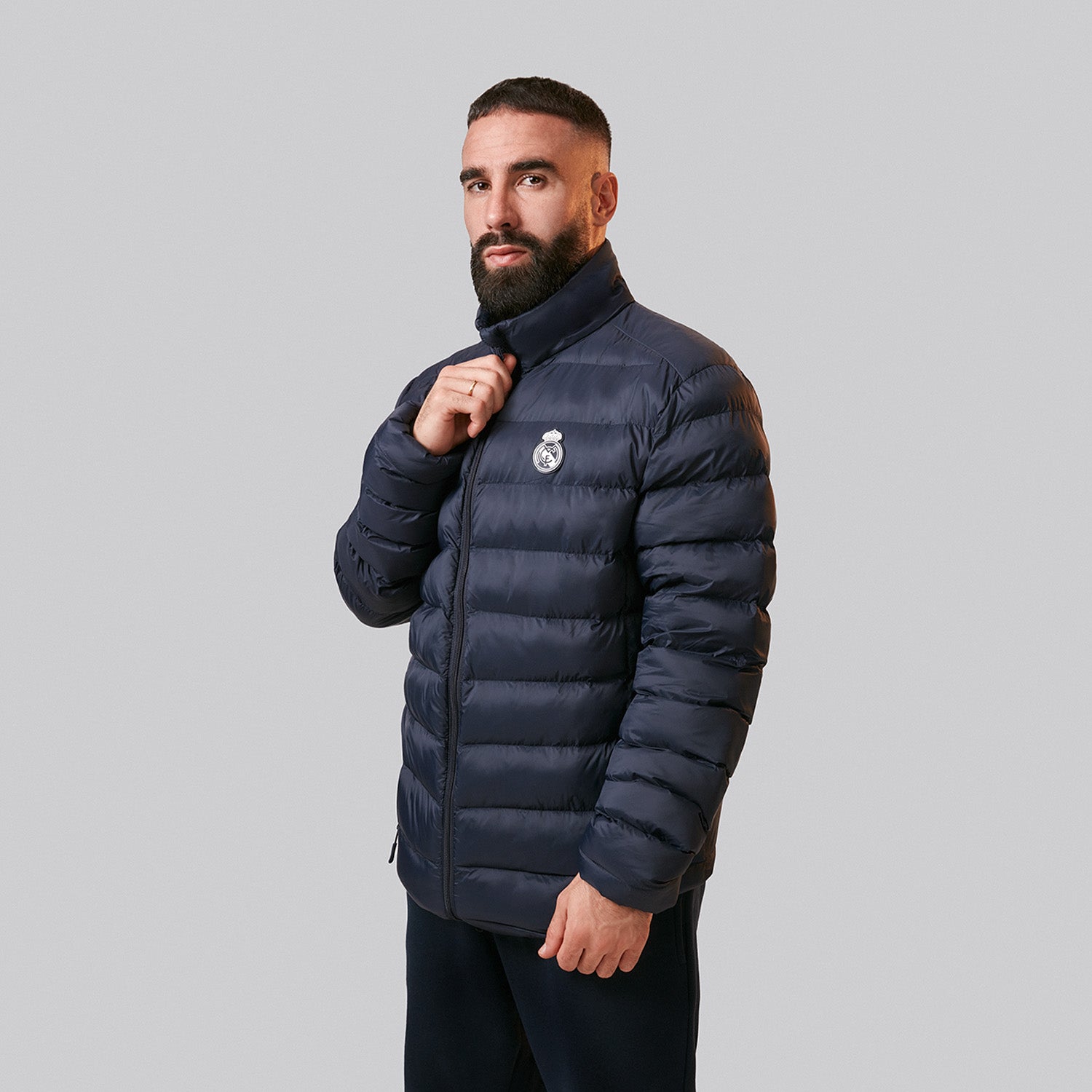 Cazadora Ligera Outerwear Hombre Acolchada Azul