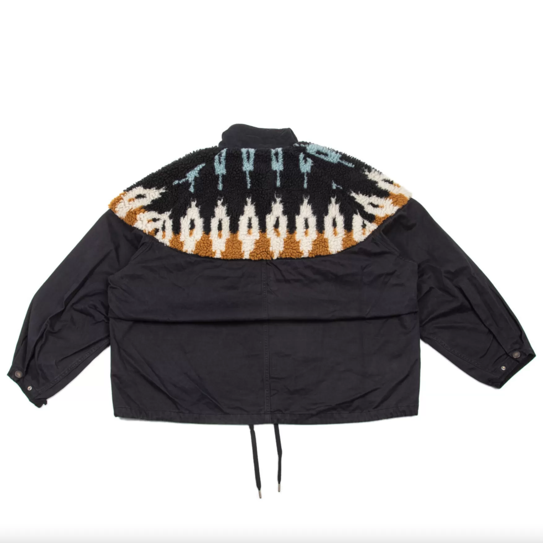 CHINO X BOA FLEECE NORDIC ANORAK - BLACK