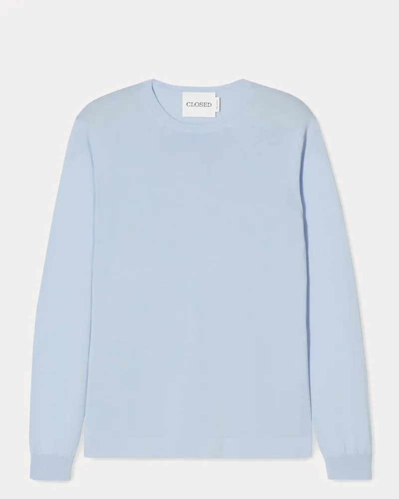 Closed - Cotton Knit Sweater - Horizon Blue