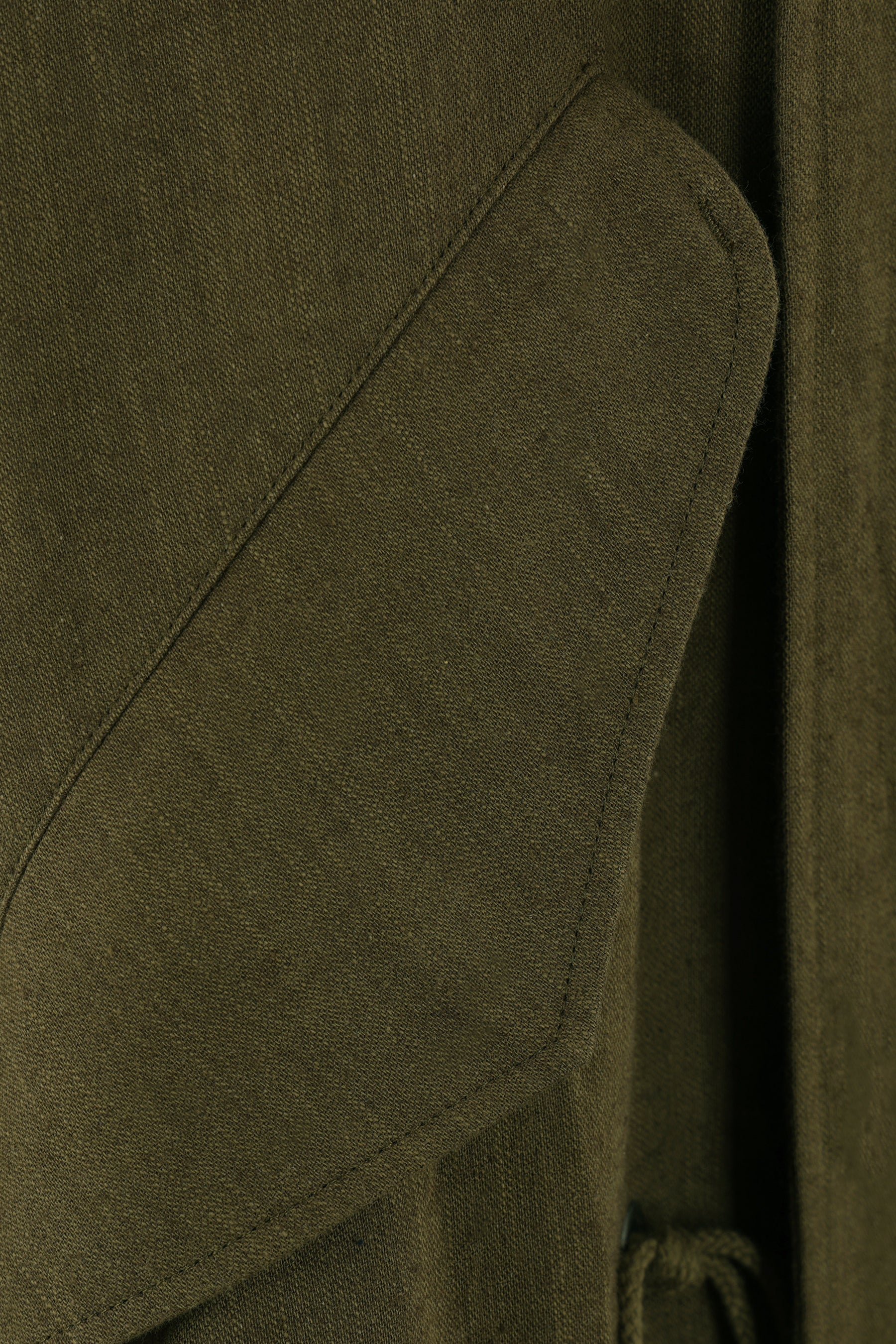 cotton and linen overcoat