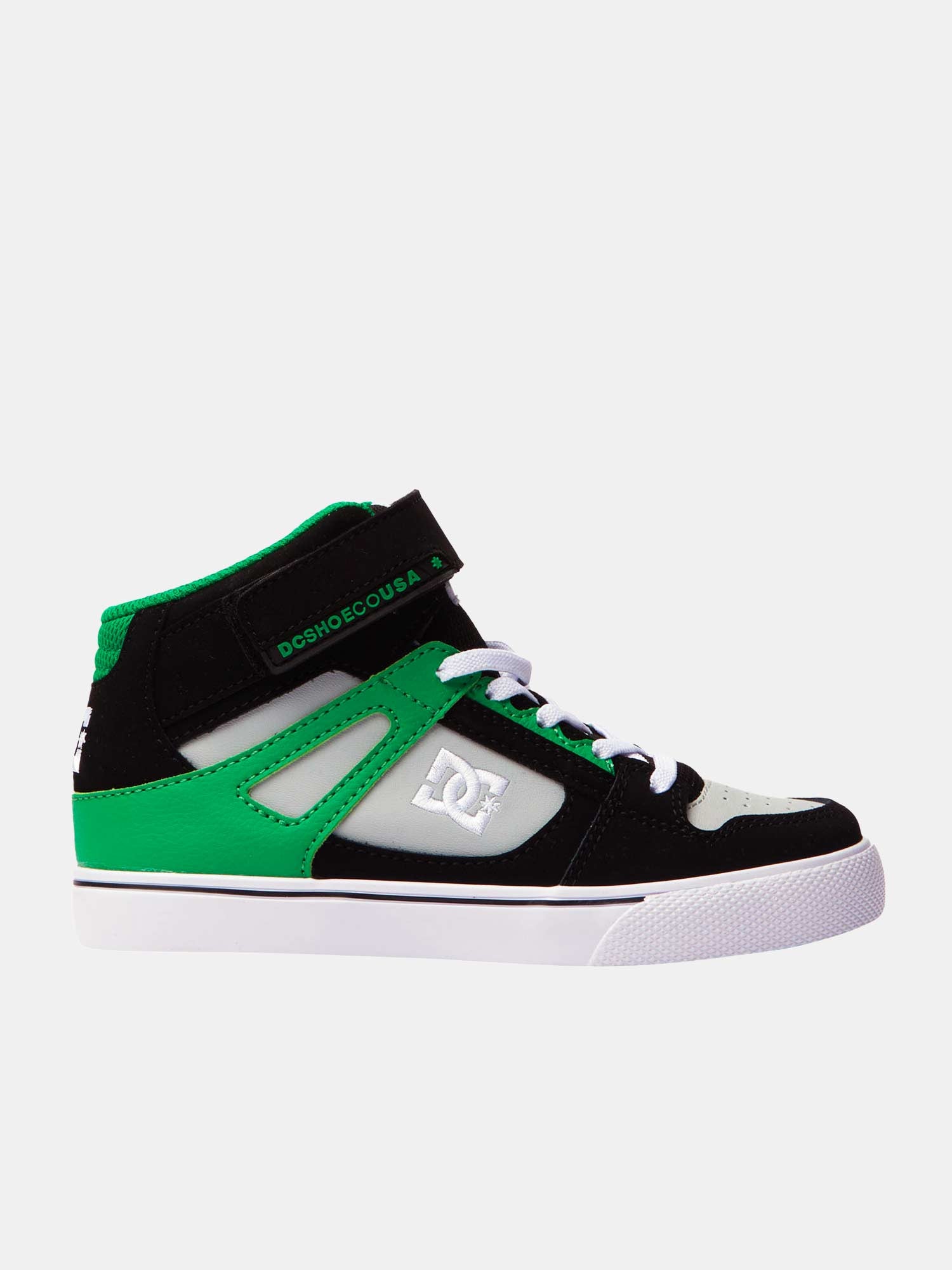 DC Youth Pure High-Top EV - Black / Kelly Green