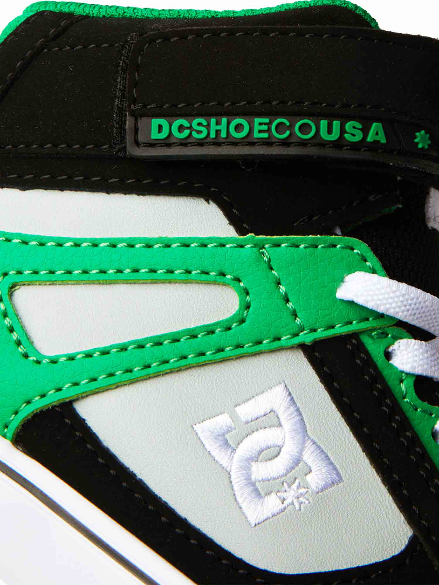 DC Youth Pure High-Top EV - Black / Kelly Green