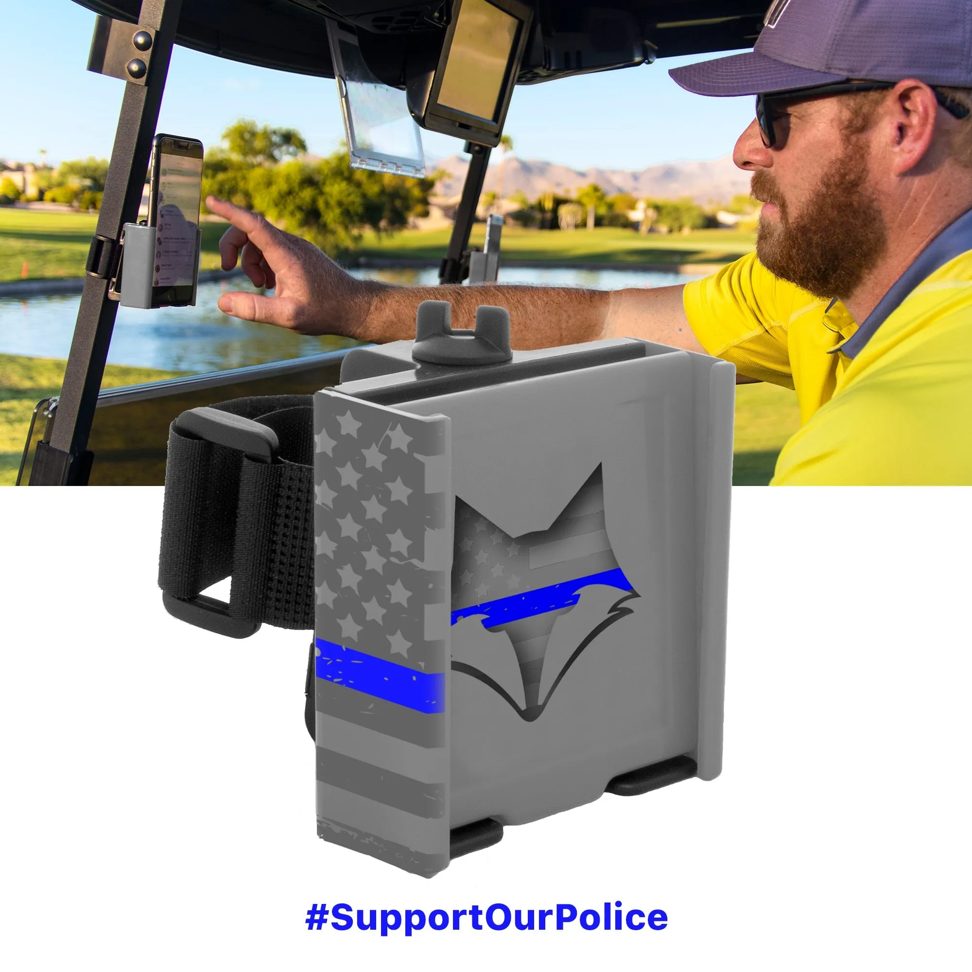 Desert Fox Golf Phone Caddy - Patriotic