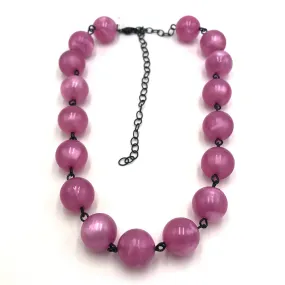 Dusty Rose Aura Glow Amelia Necklace