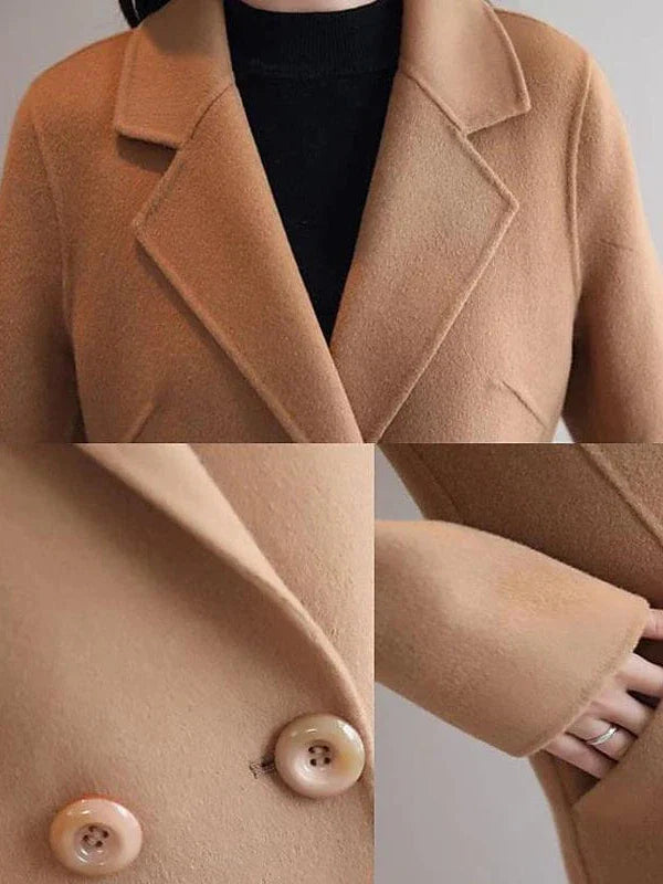 Elegant Women's Long Overcoat for Winter