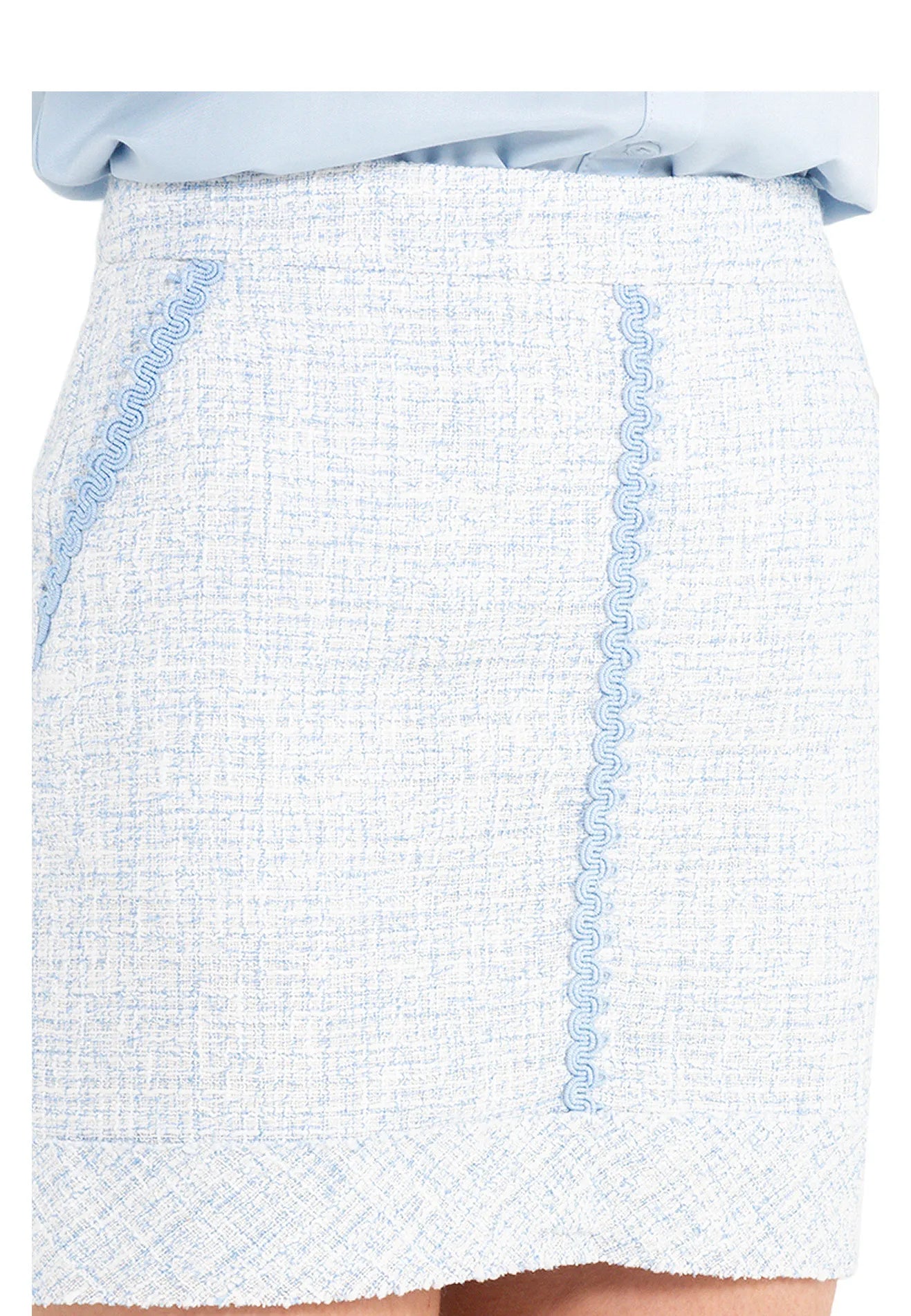 ELLE Apparel ELLE Apparel High Waist Tweed Mini Skirt