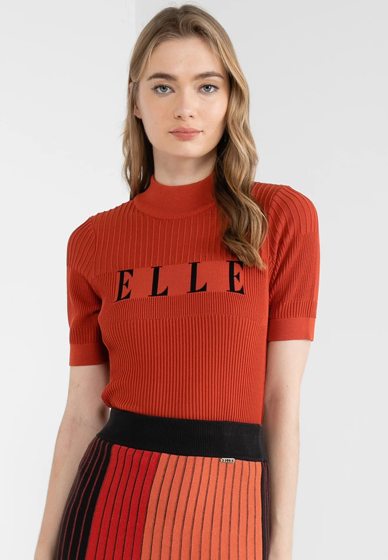 ELLE Apparel Logo Knitted Top