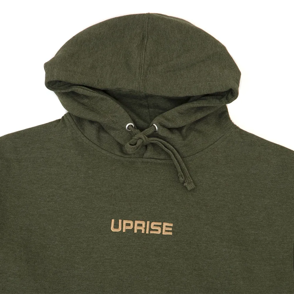 Euro Stretch Midweight Hoody (Army Heather) (S+)