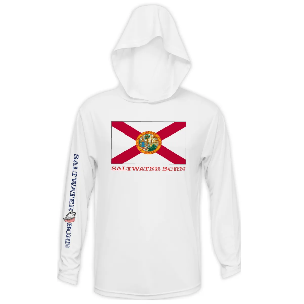 Florida Flag Boys and Girls Long Sleeve UPF 50+ Dry-Fit Hoody