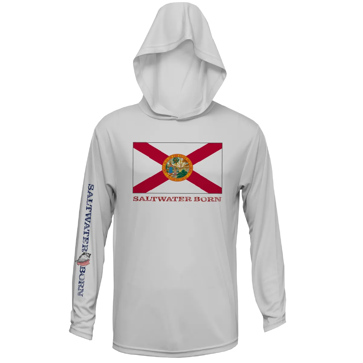 Florida Flag Boys and Girls Long Sleeve UPF 50+ Dry-Fit Hoody