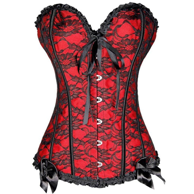 Gothic and Alternative Women's Waist Trainer Corset - Slimming Shapewear for a Sexy Figure