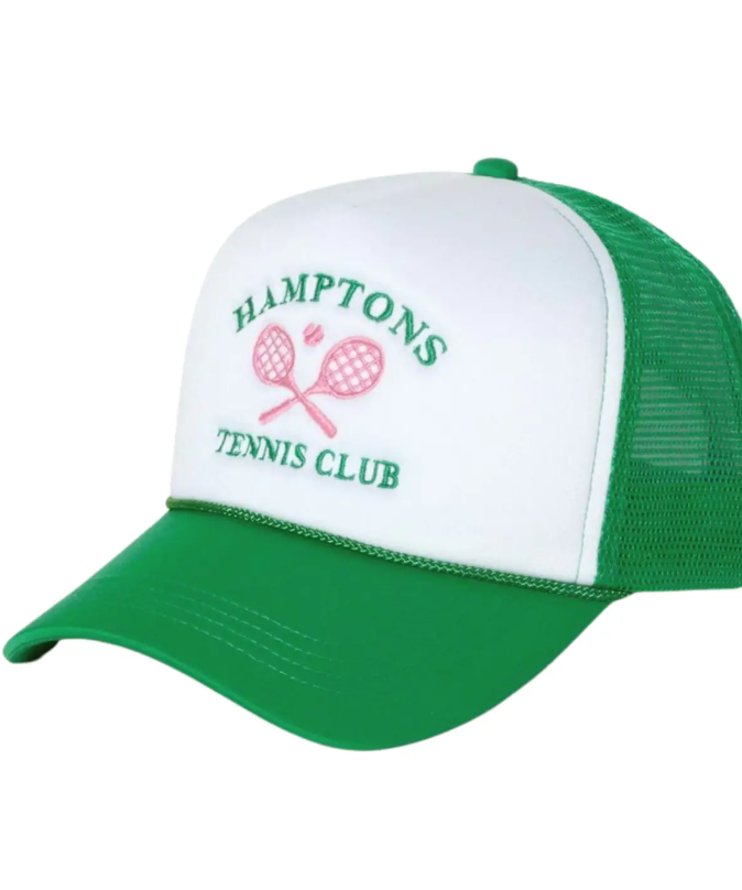 Hamptons Tennis Club Hat - Kelly Green