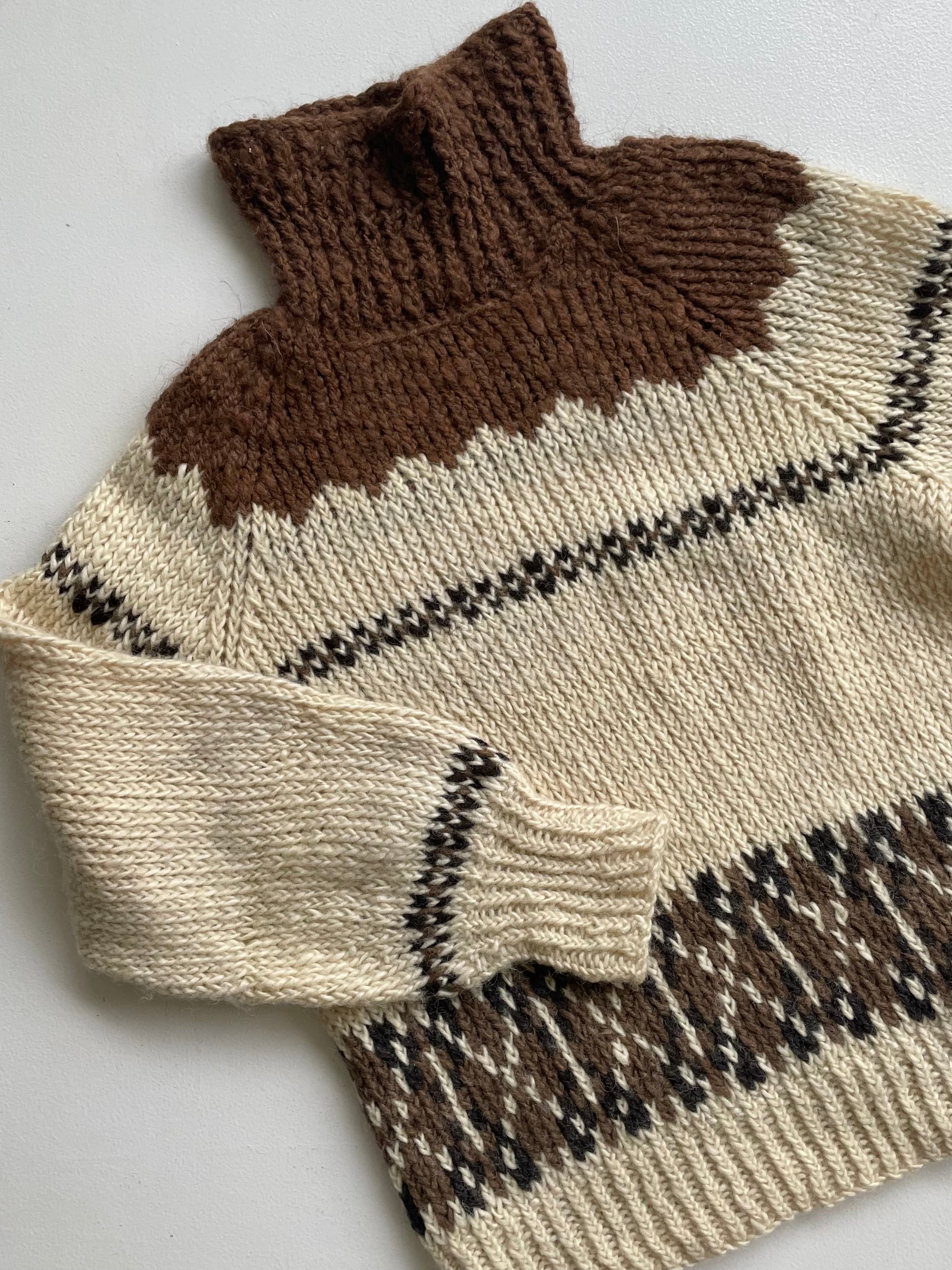 Hand Knit Alpaca & Wool Sweater