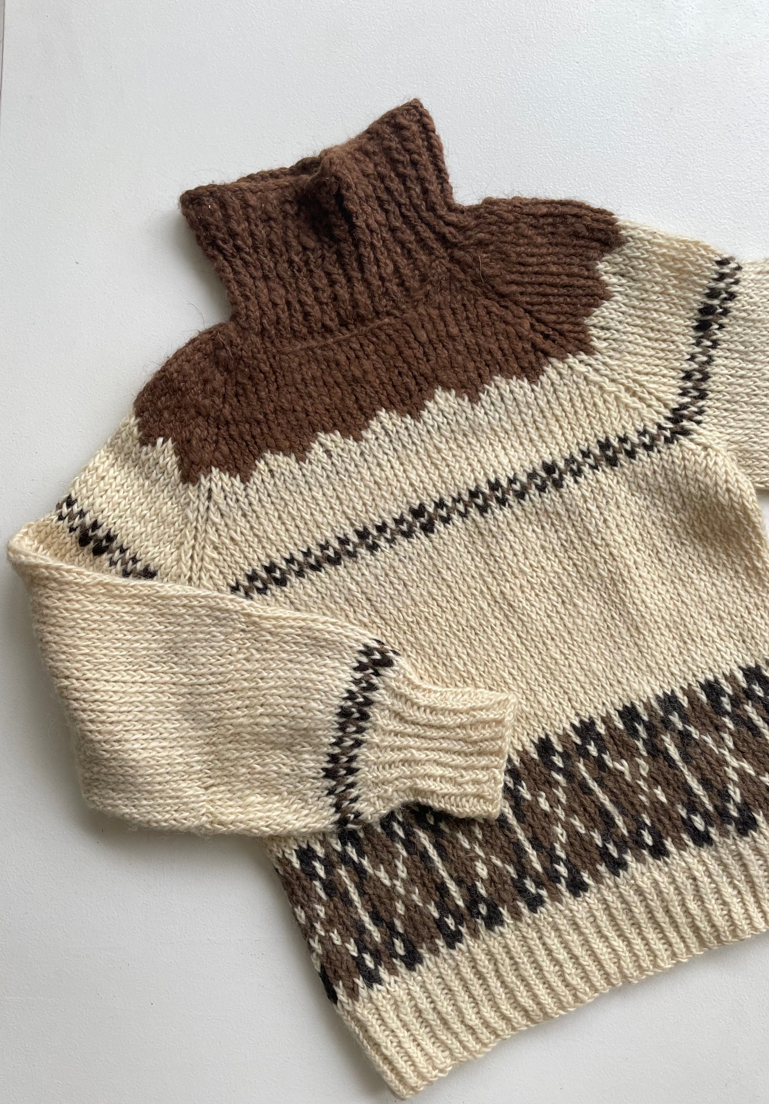 Hand Knit Alpaca & Wool Sweater