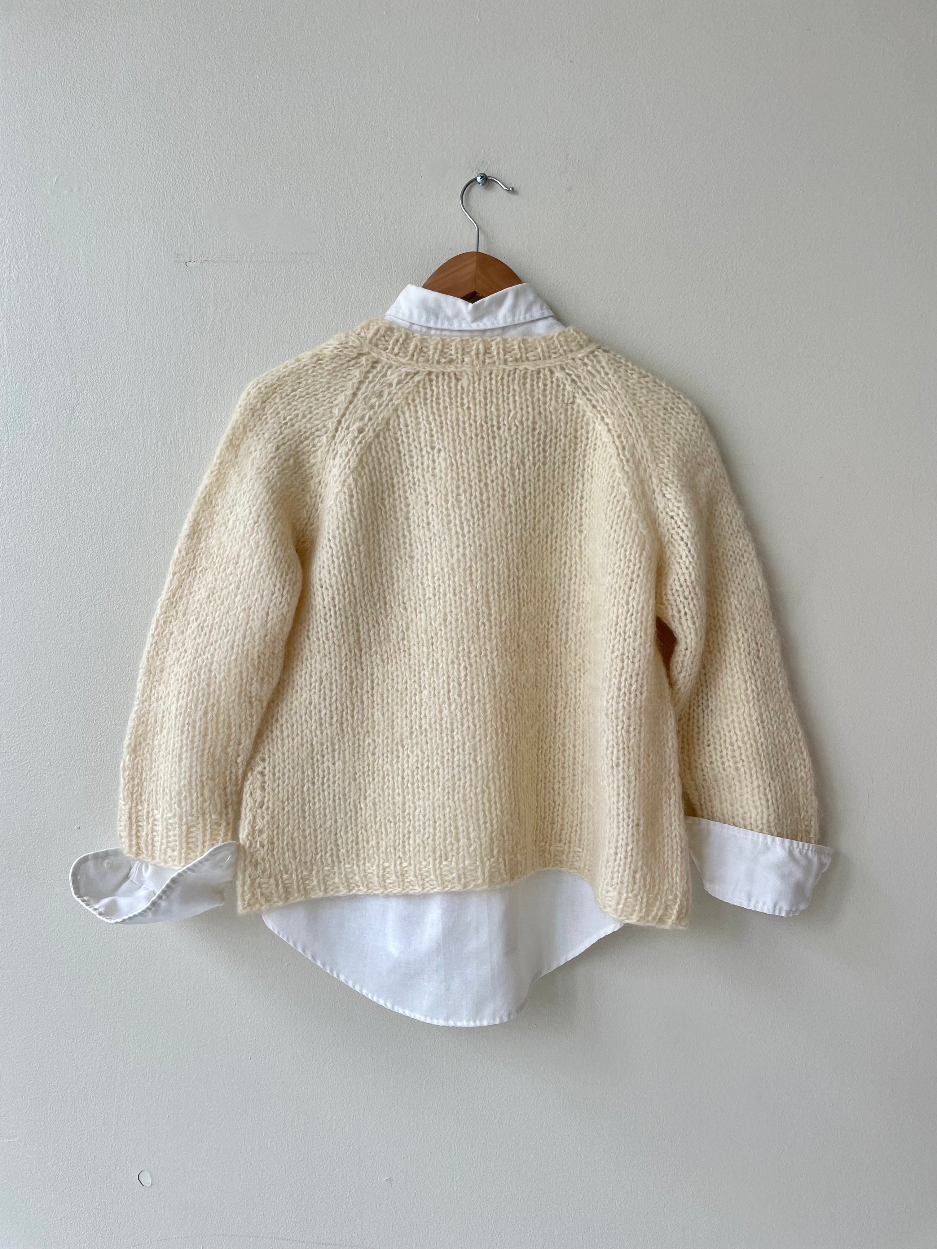 Handknit Italian Mohair Sweater