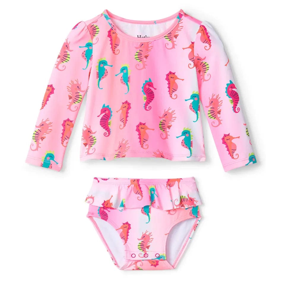 Hatley Kids Little Sea Horses Baby Rashguard Set S23SHI1183