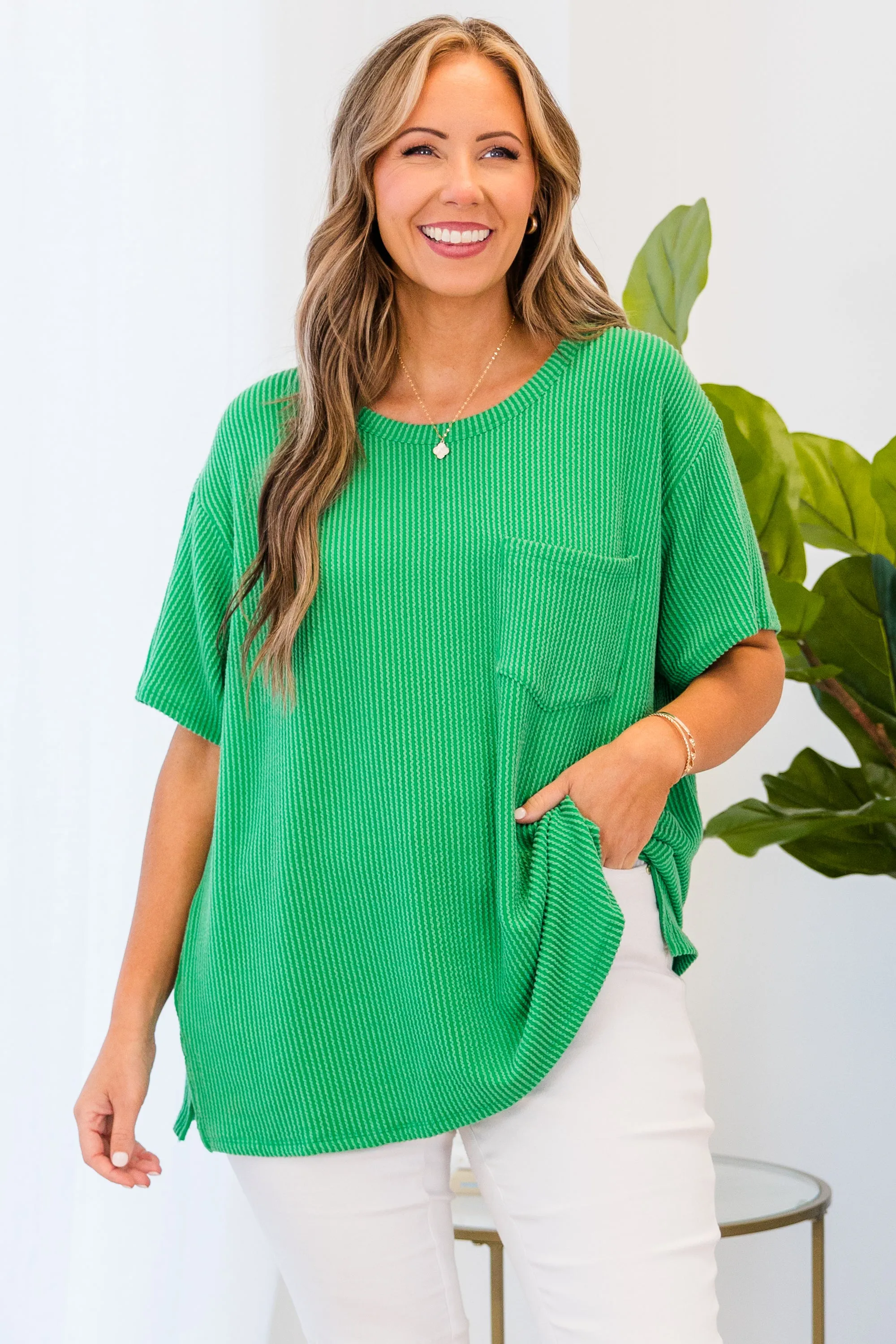 Headliner Top, Kelly Green