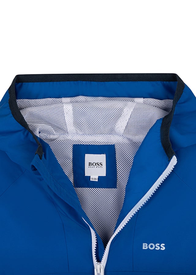 Hooded Windbreaker - Electric Blue