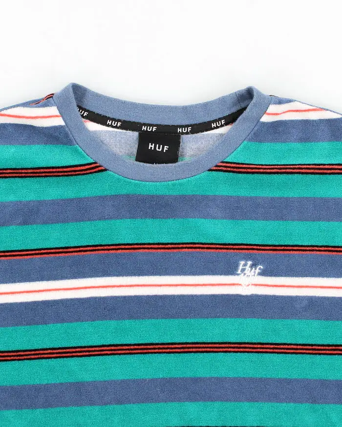 Huf Striped Long Sleeve T-Shirt - M