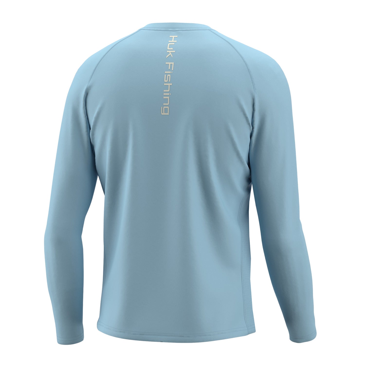 'Huk' Men's Pursuit Performance Vented Crew Neck - Crystal Blue