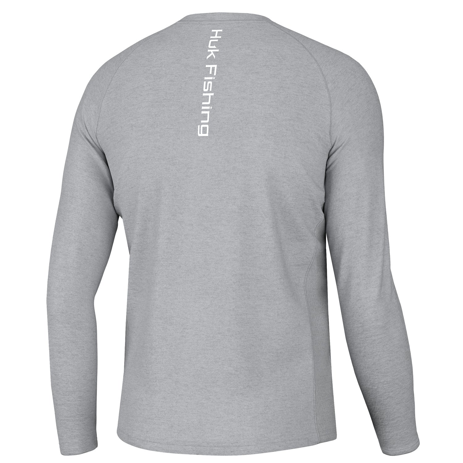 'Huk' Men's Pursuit Vented Performance Crew Neck - Harbor Mist Heather