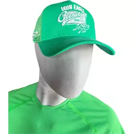 Iron Eagle Premium Trucker  Kelly Green . White