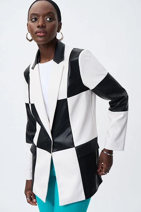 Joseph Ribkoff Blazer Black & White Check-231913