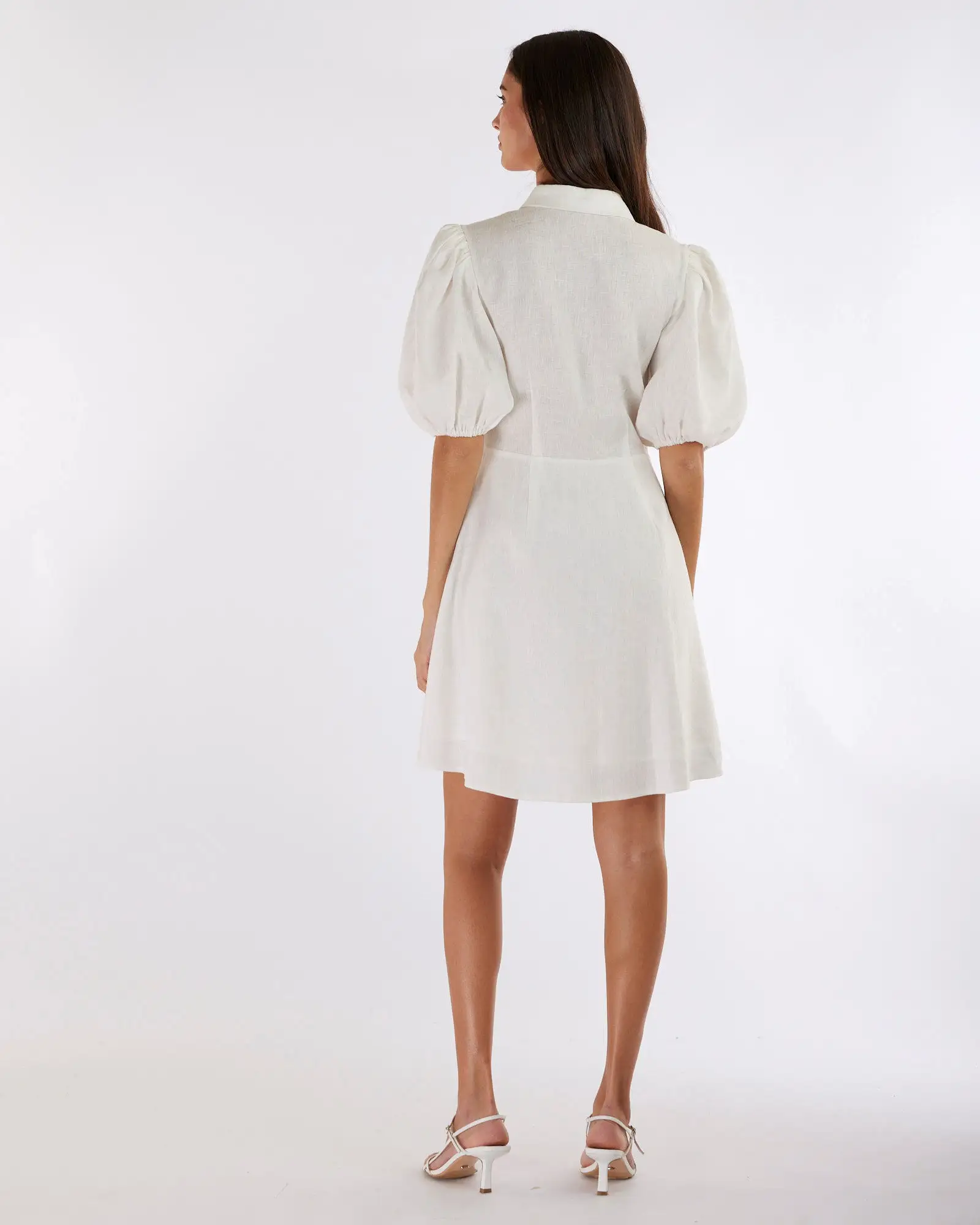 Julius Linen Mini Dress - White