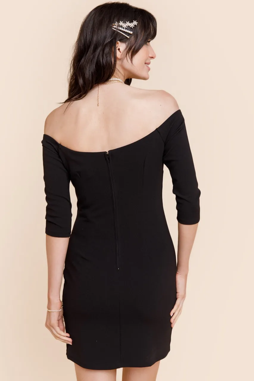 Kelly Ruched Sheath Mini Dress